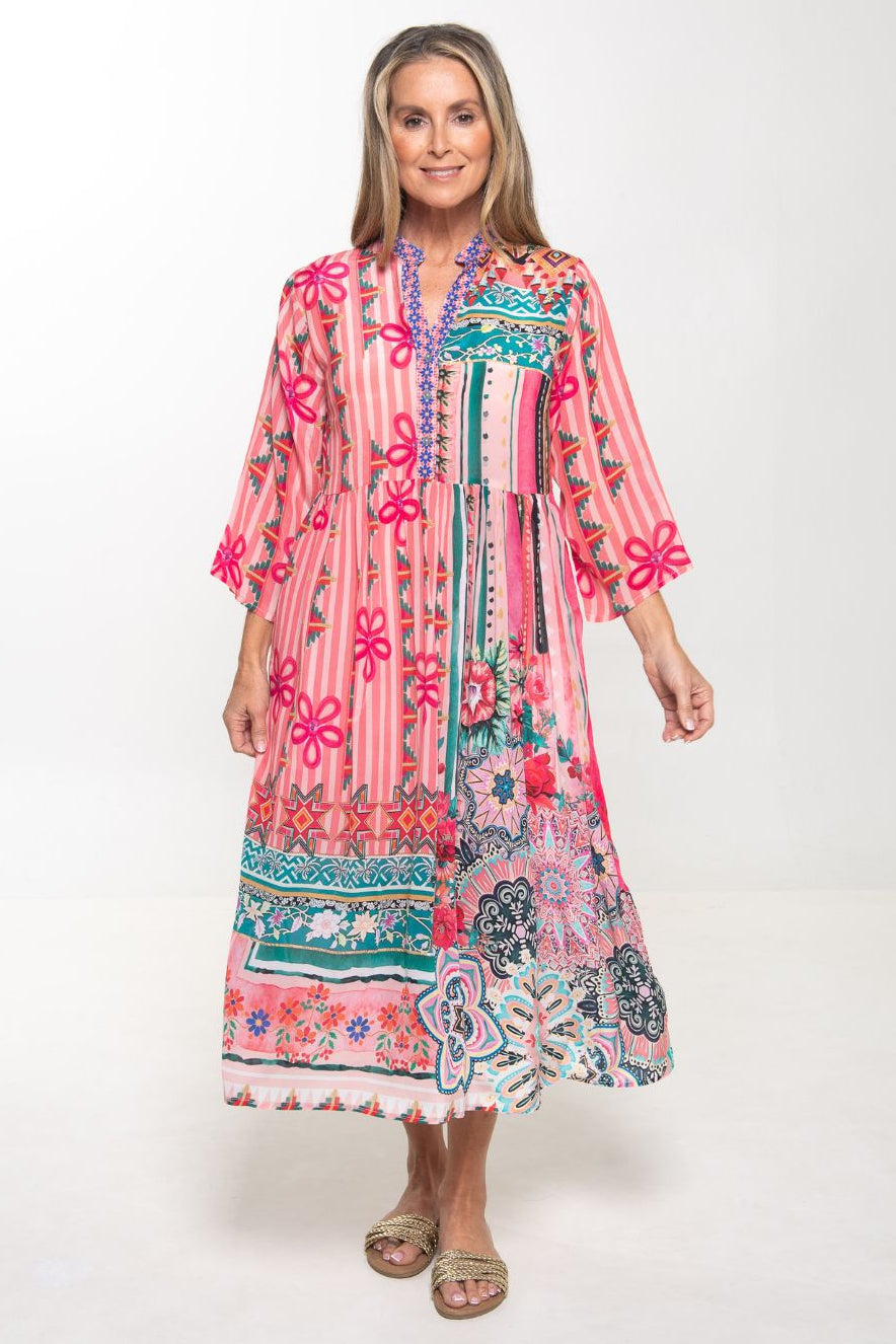 Silvermaple Collection - Erin V-Neck Dress | Rio Botanica - Dress - Silvermaple Boutique 