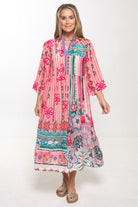 Silvermaple Collection - Erin V-Neck Dress | Rio Botanica - Dress - Silvermaple Boutique 