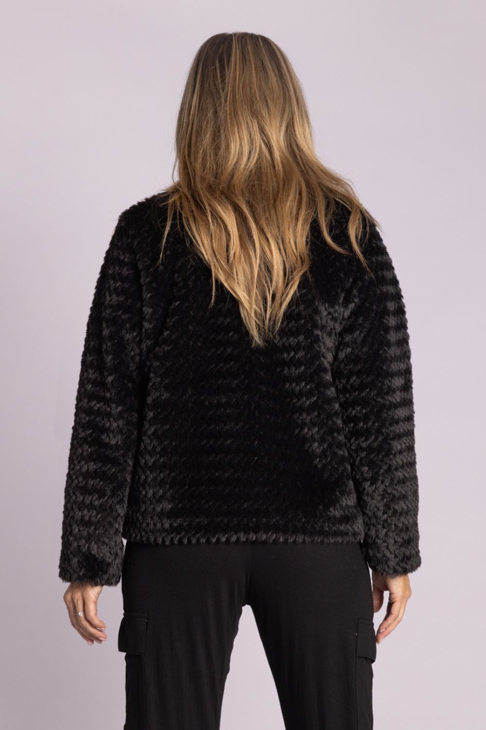 Silvermaple Collection - Isla Faux Fur Jacket | Black - Jacket - Silvermaple Boutique 