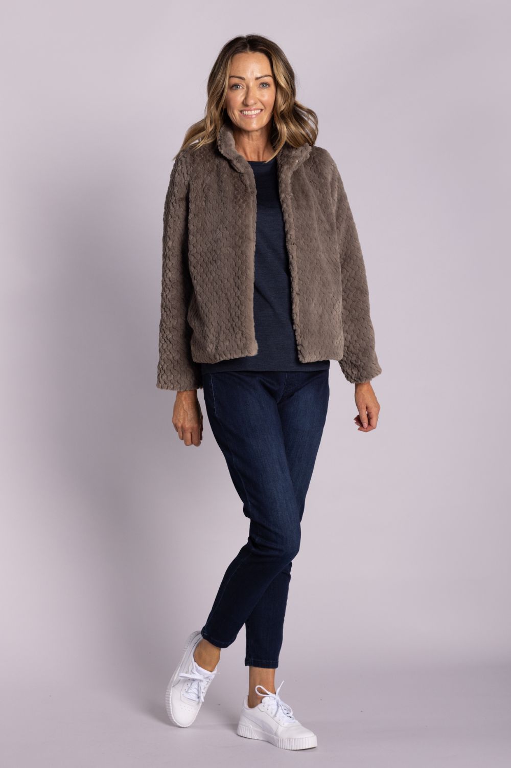 Silvermaple Collection - Isla Faux Fur Jacket | Latte - Jacket - Silvermaple Boutique 