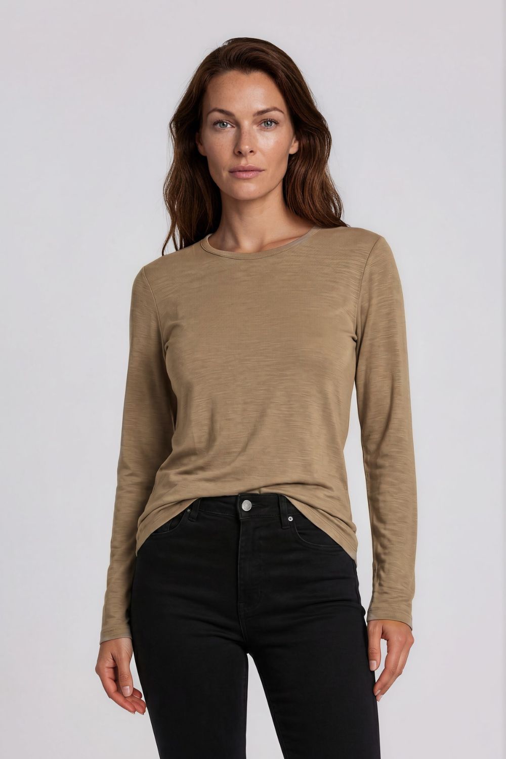 Silvermaple Collection - Belle Long Sleeve Merino | Sand - Top - Silvermaple Boutique 