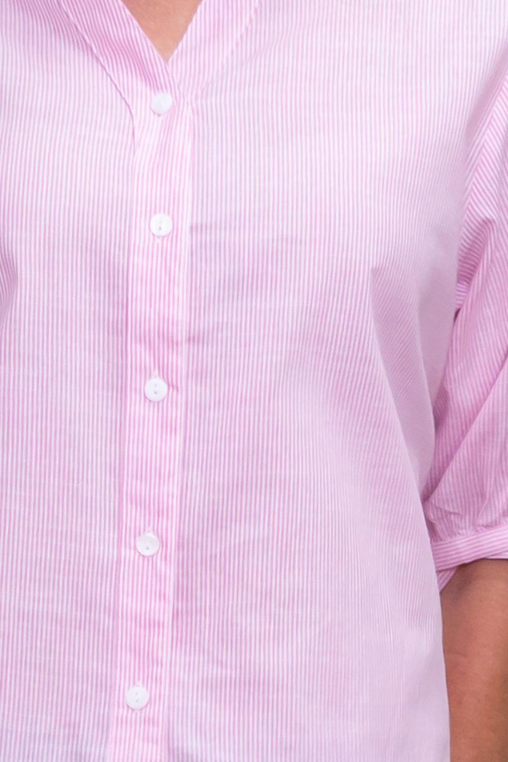 Silvermaple Collection - Belle Stripe Shirt | Coral - Shirt - Silvermaple Boutique 