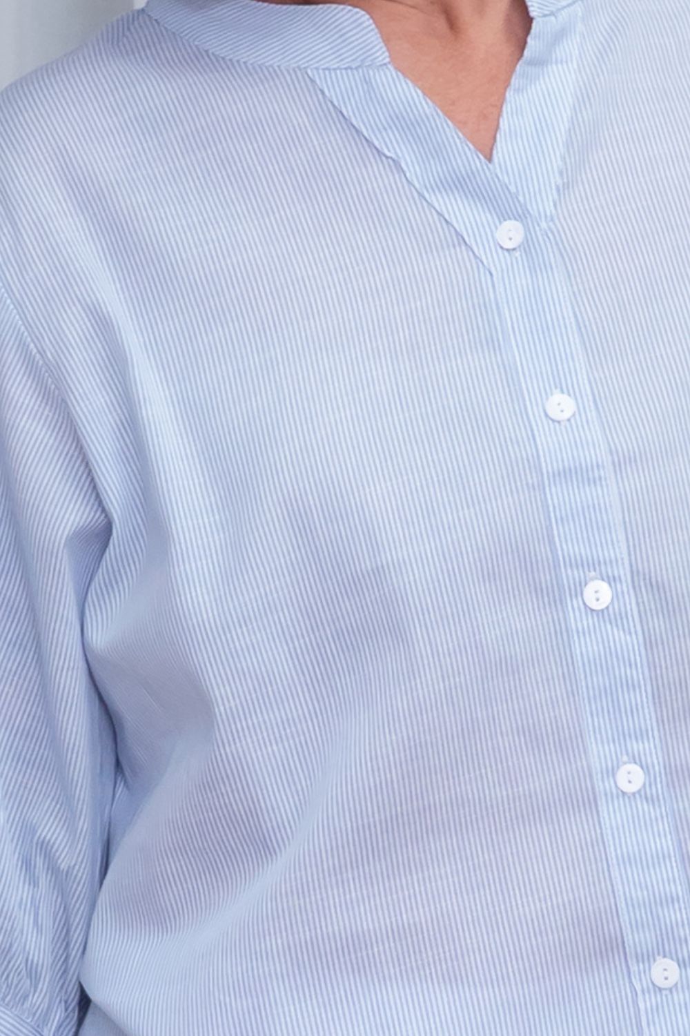 Silvermaple Collection - Belle Stripe Shirt | Sky - Shirt - Silvermaple Boutique 