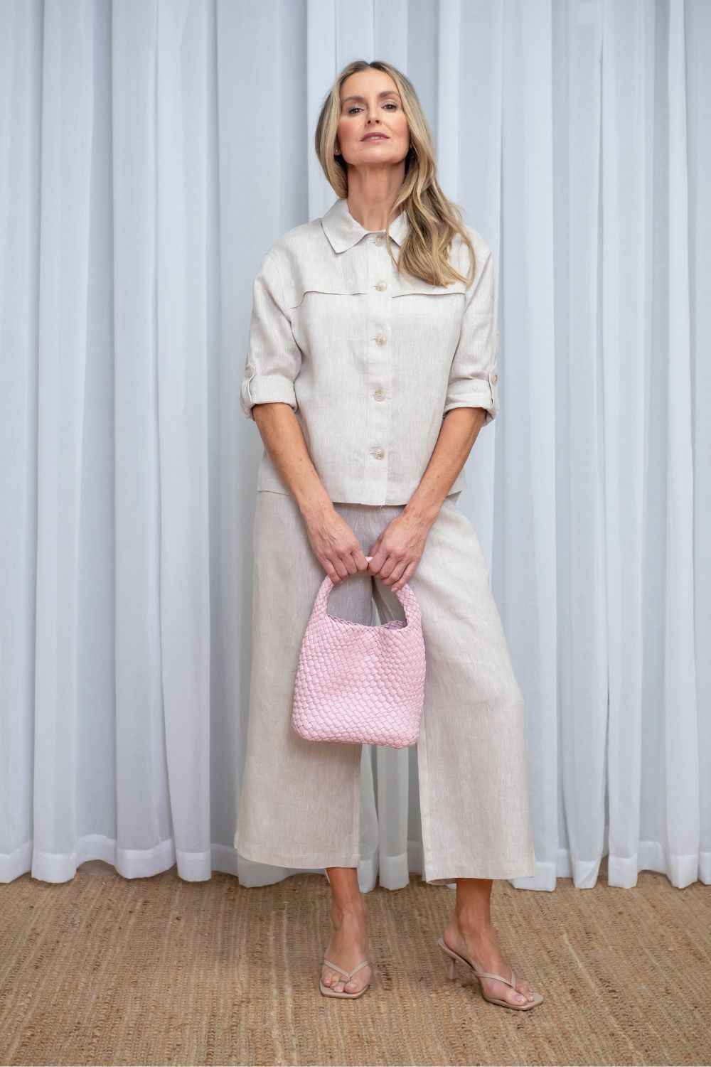 Silvermaple Collection - Bellina Woven City Tote - Handbag - Silvermaple Boutique 