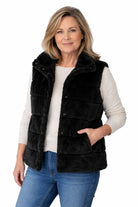 Silvermaple Collection - Brynn Faux Fur Vest | Black - Vest - Silvermaple Boutique 