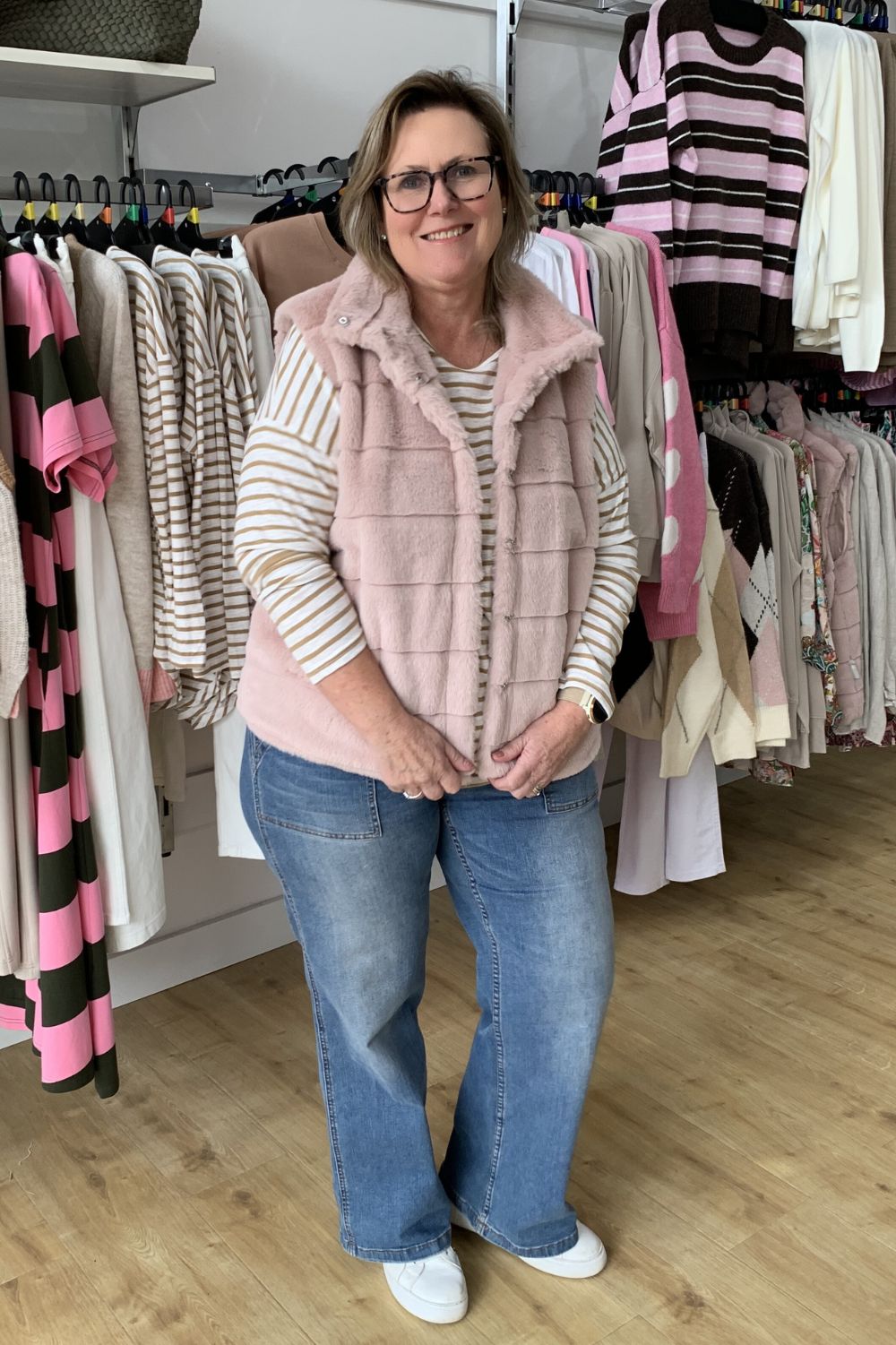 Silvermaple Collection - Brynn Faux Fur Vest | Pink - Vest - Silvermaple Boutique 