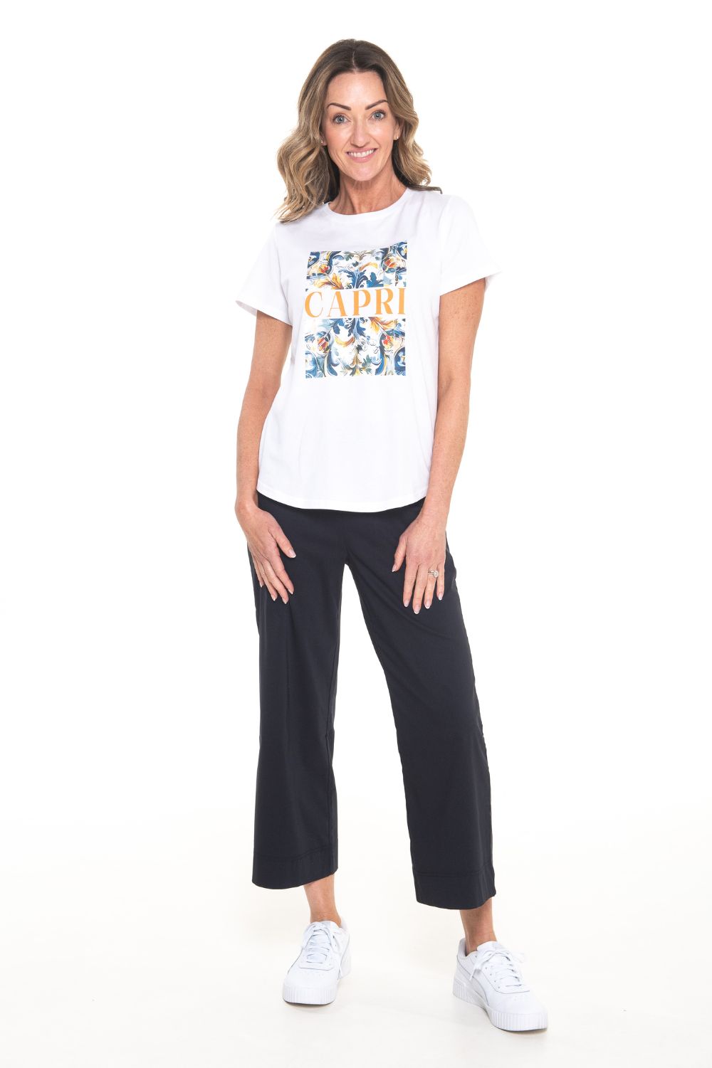 Silvermaple Collection - Capri Tee | White - T-Shirt - Silvermaple Boutique 