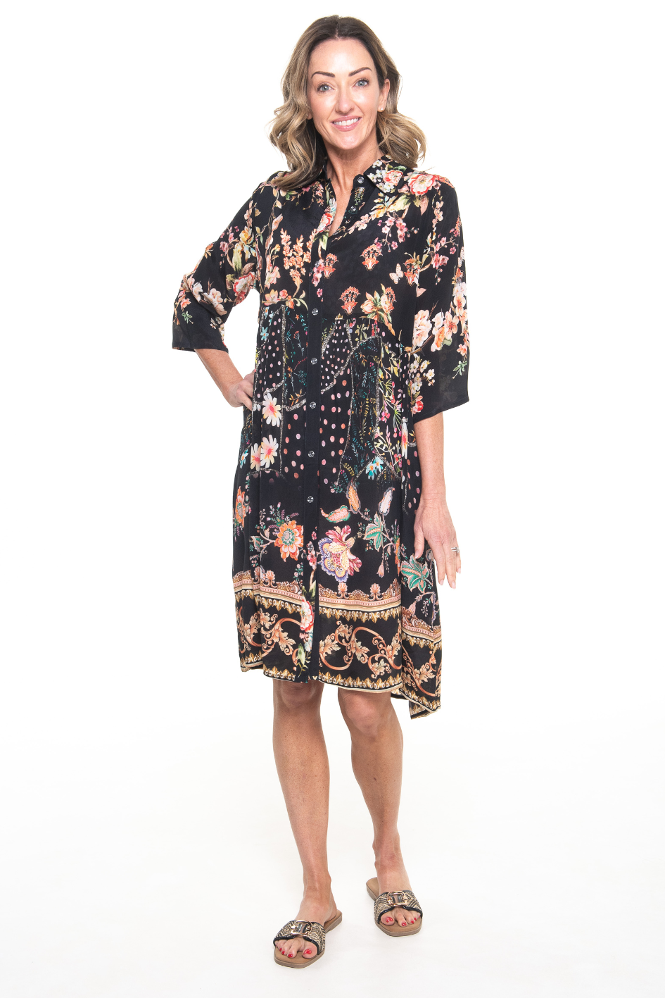 Silvermaple Collection - Celeste Button Through Dress | Eternal Garden - Dress - Silvermaple Boutique 