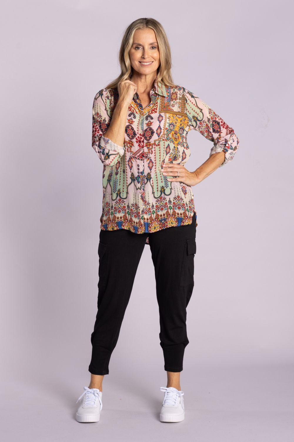 Silvermaple Collection - Claire Shirt | Aztec - Shirt - Silvermaple Boutique 