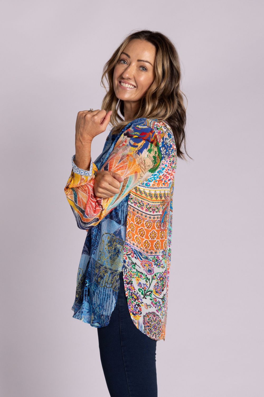 Silvermaple Collection - Claire Shirt | Denim Bouquet - Shirt - Silvermaple Boutique 