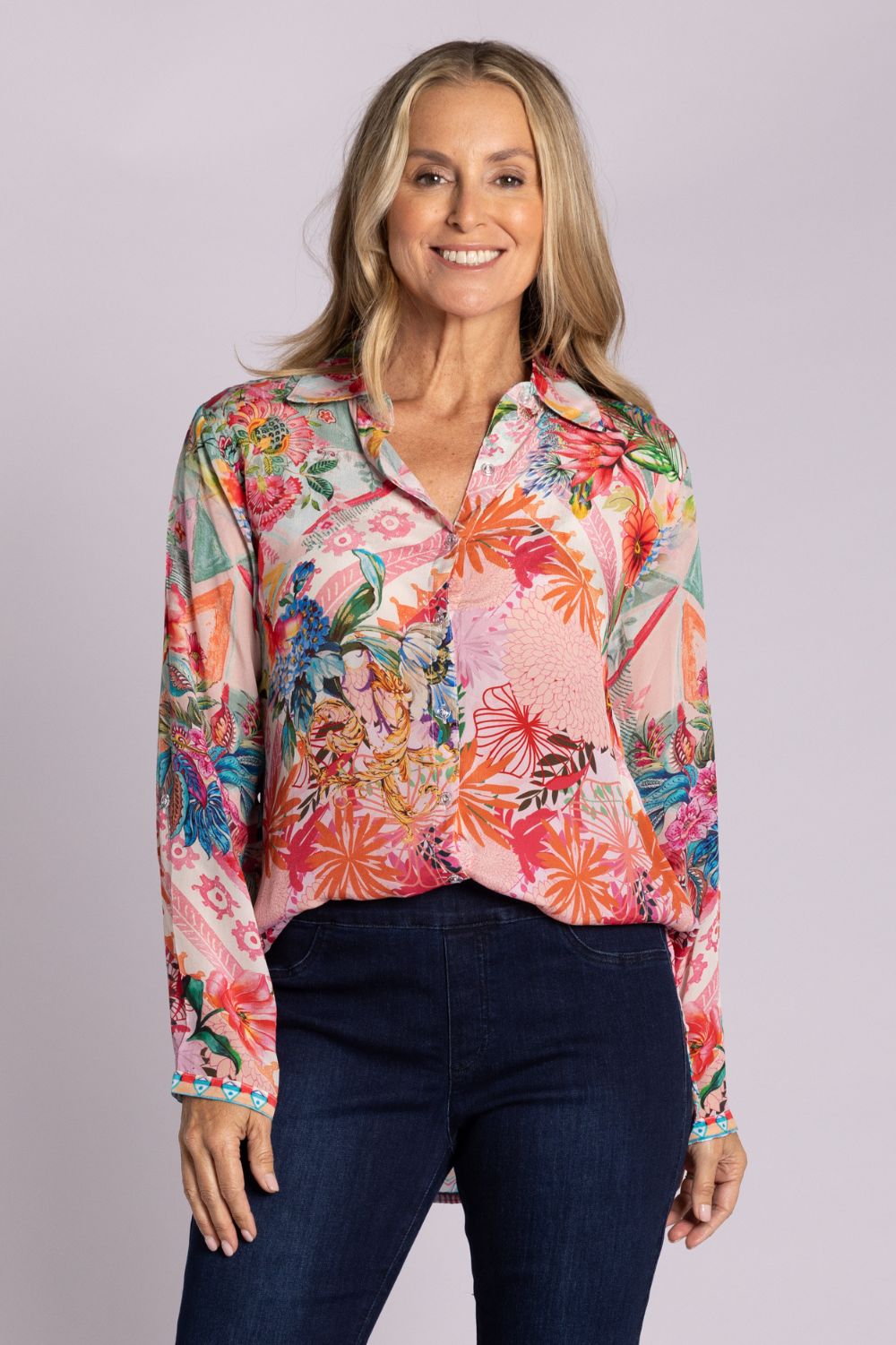 Silvermaple Collection - Claire Shirt | Pink Blossom - Shirt - Silvermaple Boutique 