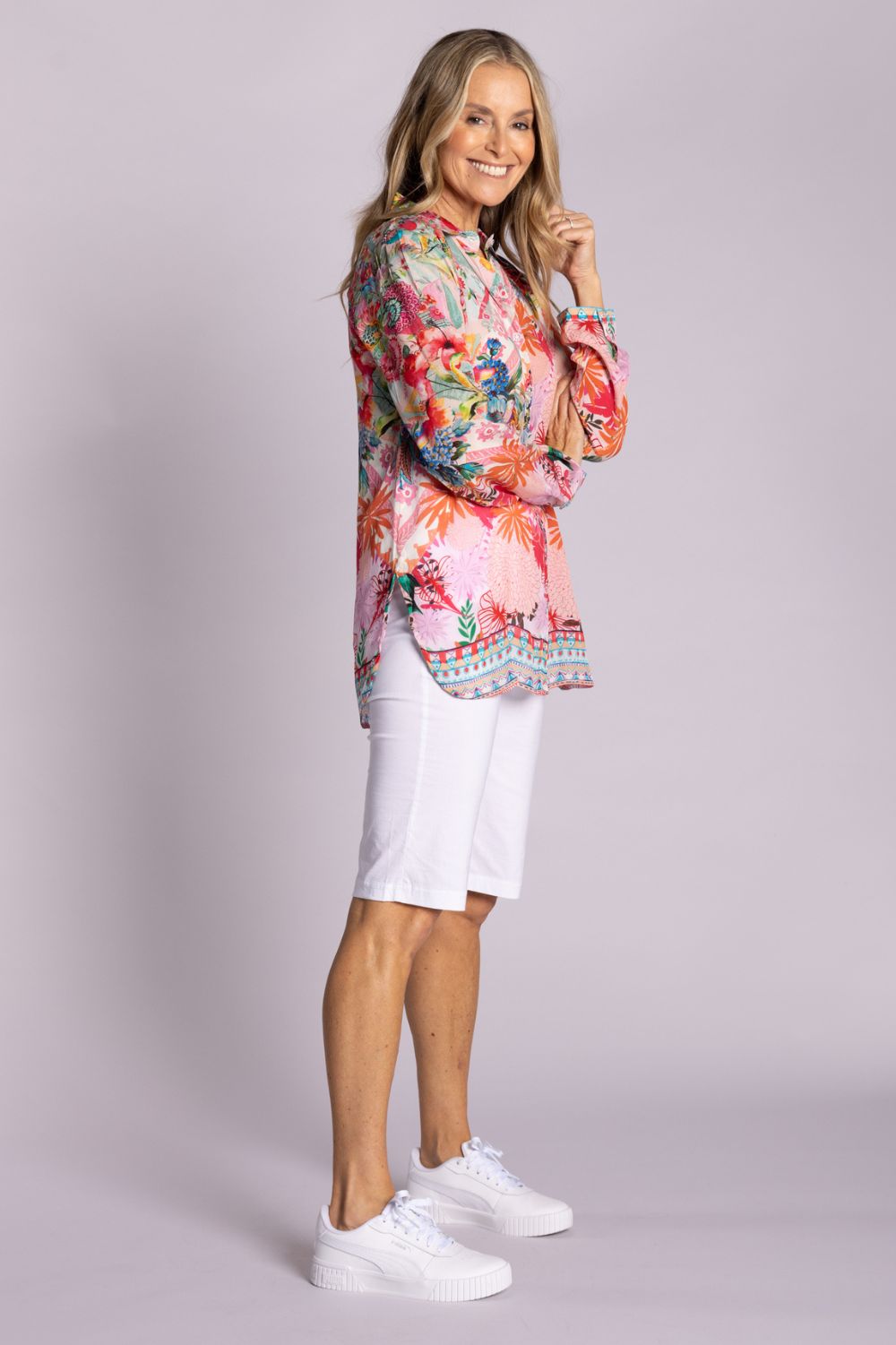 Silvermaple Collection - Claire Shirt | Pink Blossom - Shirt - Silvermaple Boutique 