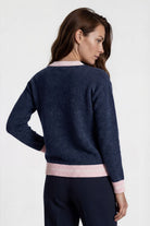 Silvermaple Collection - Clara Contrast Trim Pullover | Denim - Pullover - Silvermaple Boutique 