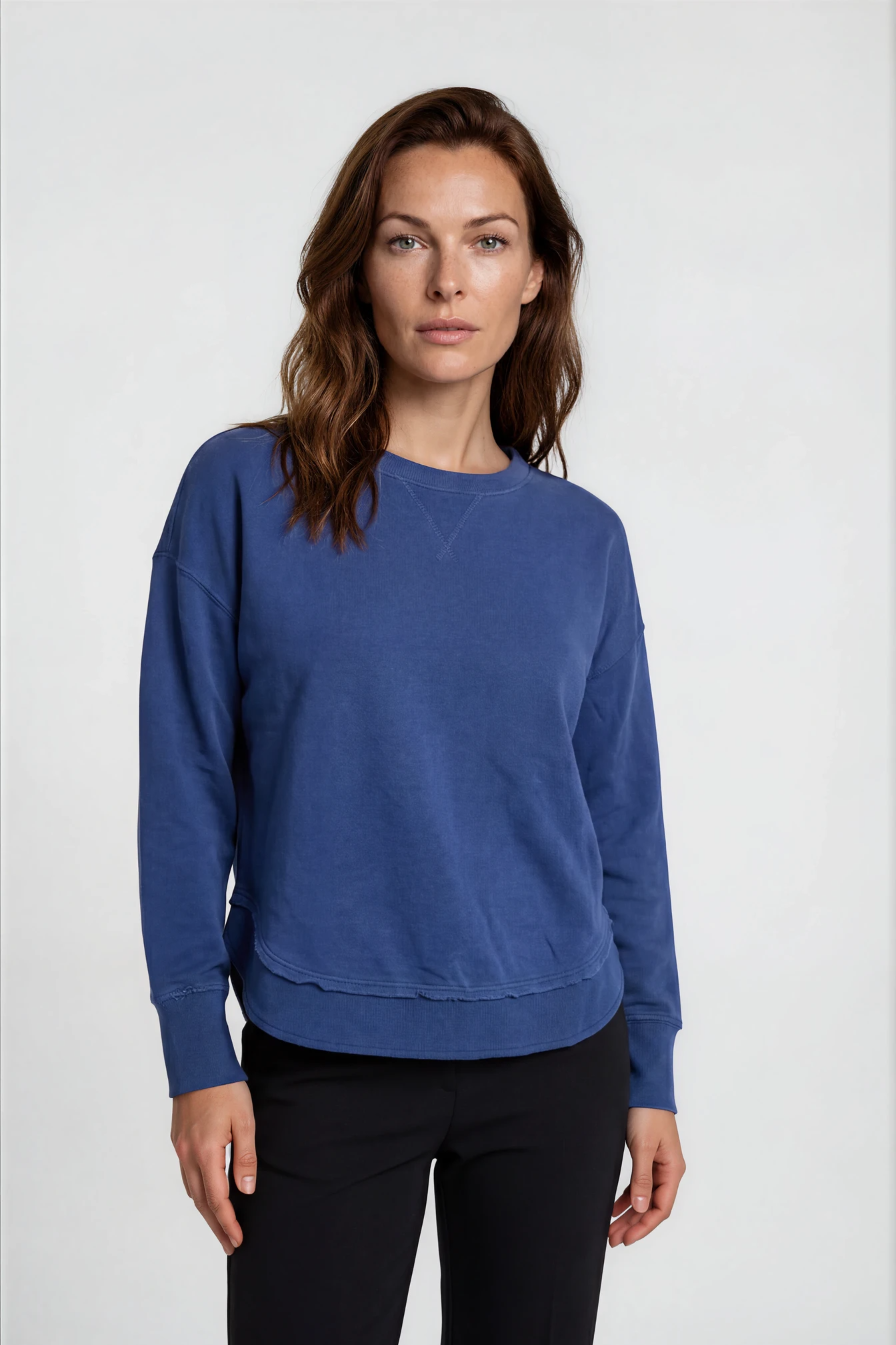 Silvermaple Collection - Dahlia Crew | Denim - Jumper - Silvermaple Boutique 