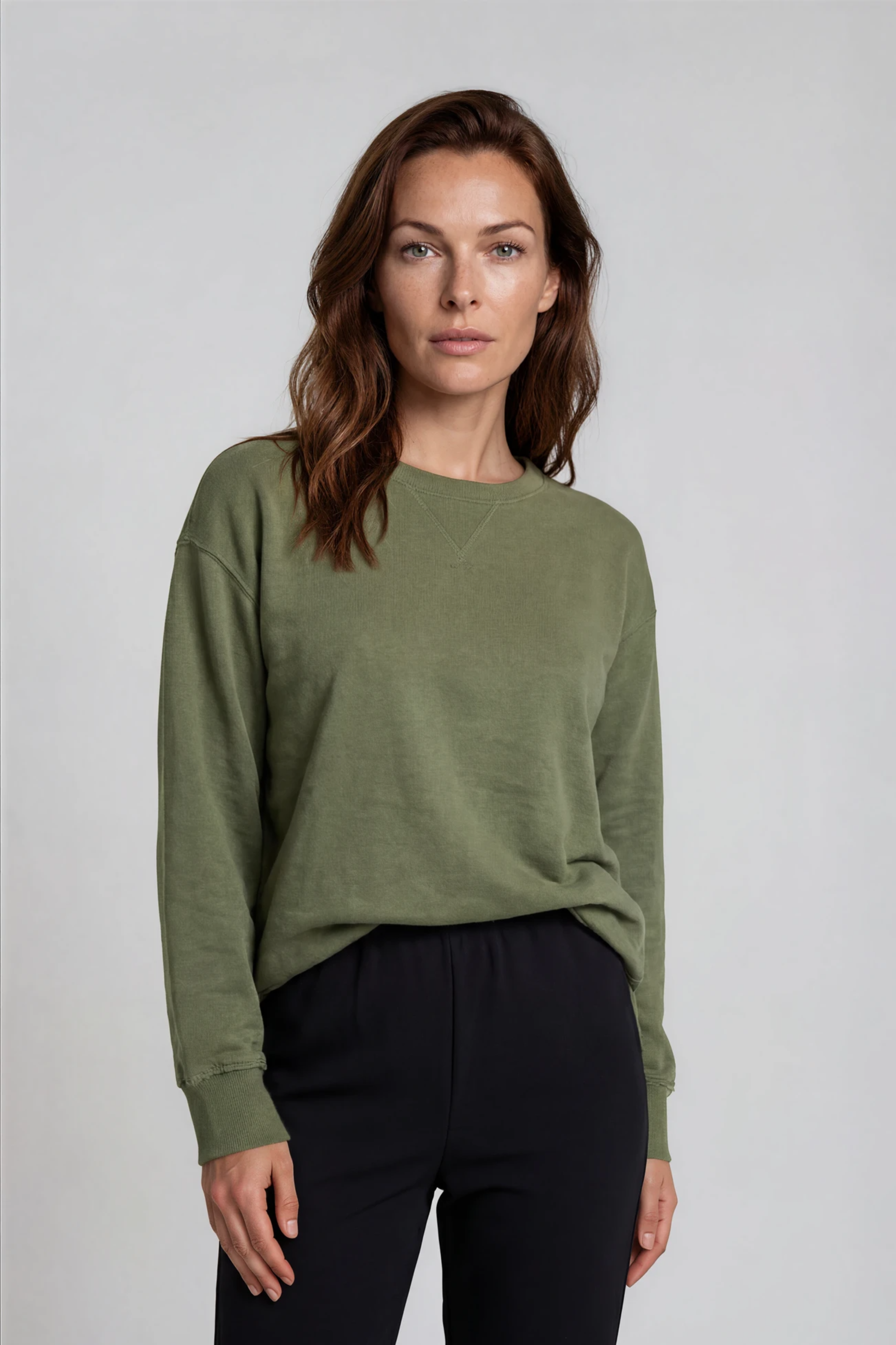 Silvermaple Collection - Dahlia Crew | Khaki - Jumper - Silvermaple Boutique 