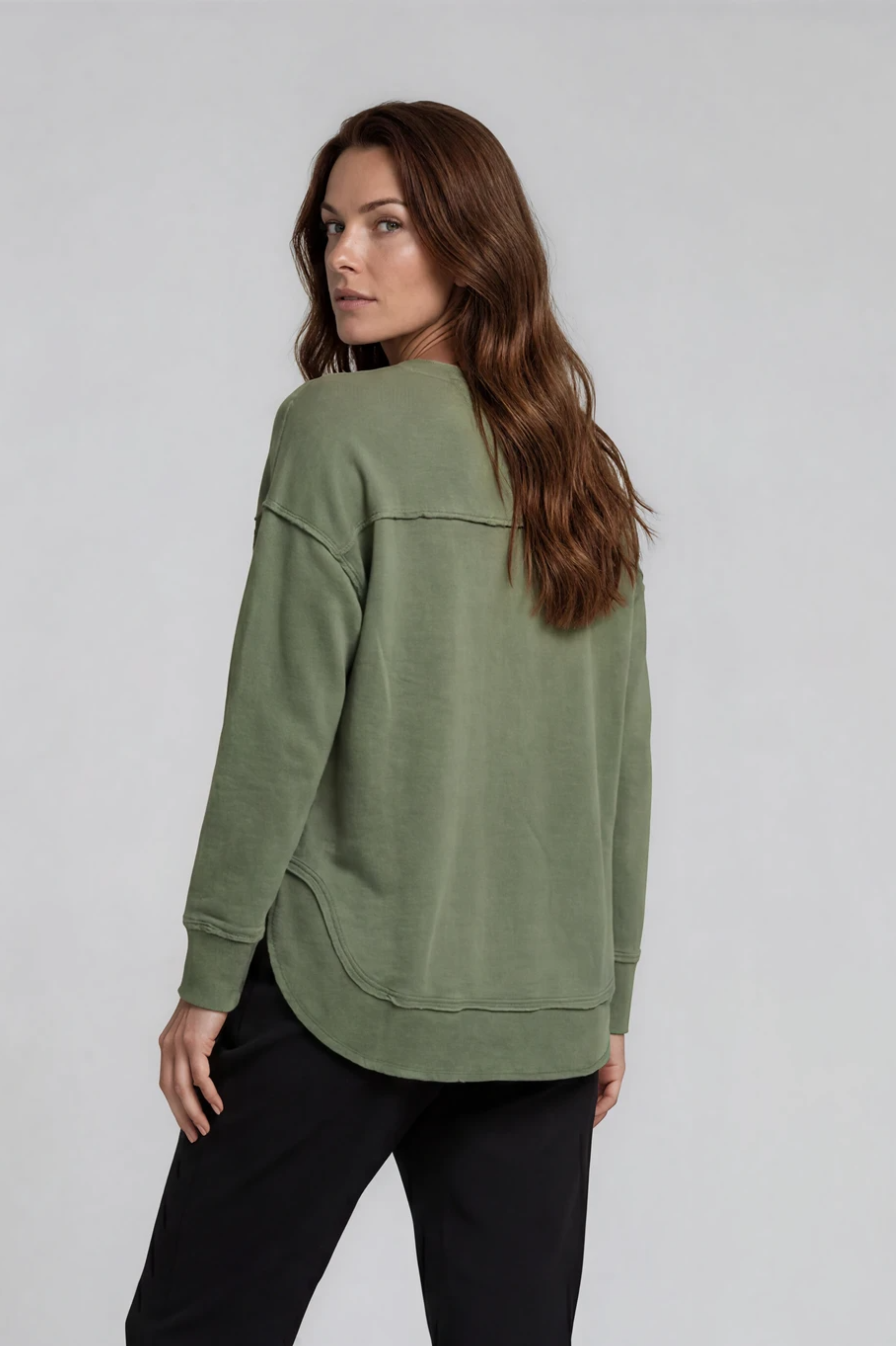 Silvermaple Collection - Dahlia Crew | Khaki - Jumper - Silvermaple Boutique 