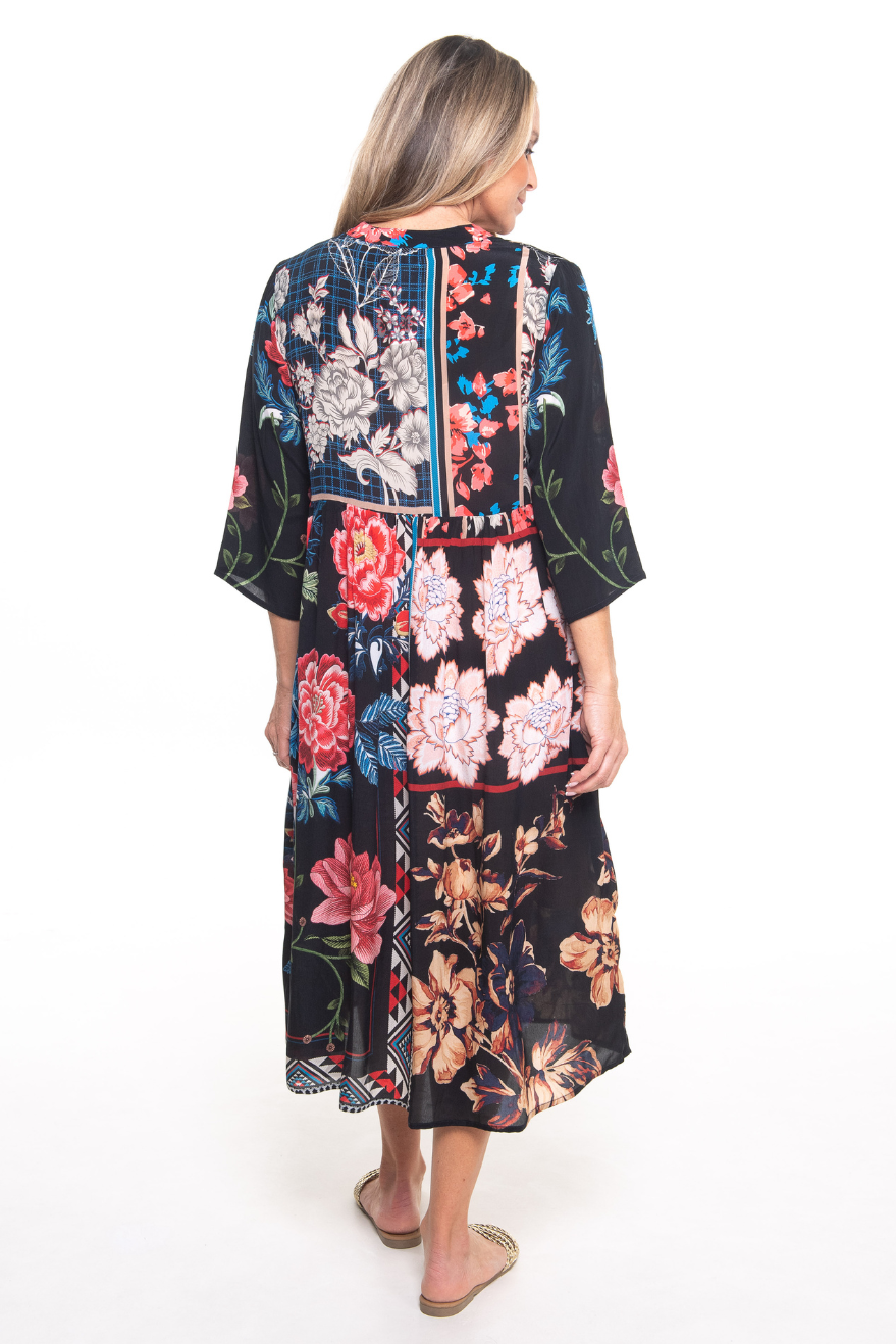 Silvermaple Collection - Erin V-Neck Dress | Indigo Dahlia - Dress - Silvermaple Boutique 