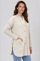 Silvermaple Collection - Estelle Rib Sleeve Jacket | Oat - Jacket - Silvermaple Boutique 