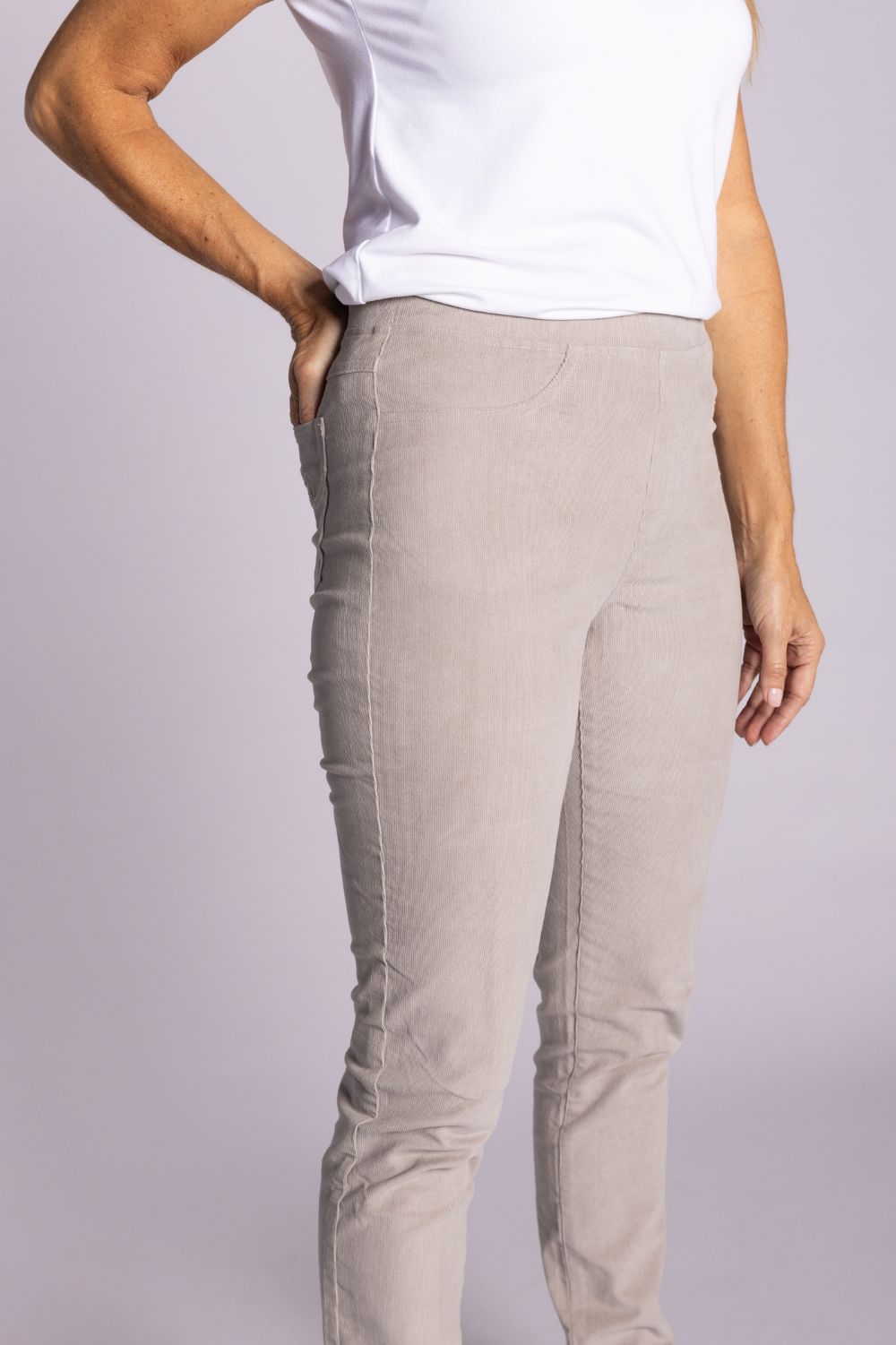 Silvermaple Collection - Eva Cord Pant | Bone - Pants - Silvermaple Boutique 