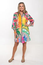 Silvermaple Collection - Georgia Shirt Dress | Havana Stripe - Dress - Silvermaple Boutique 