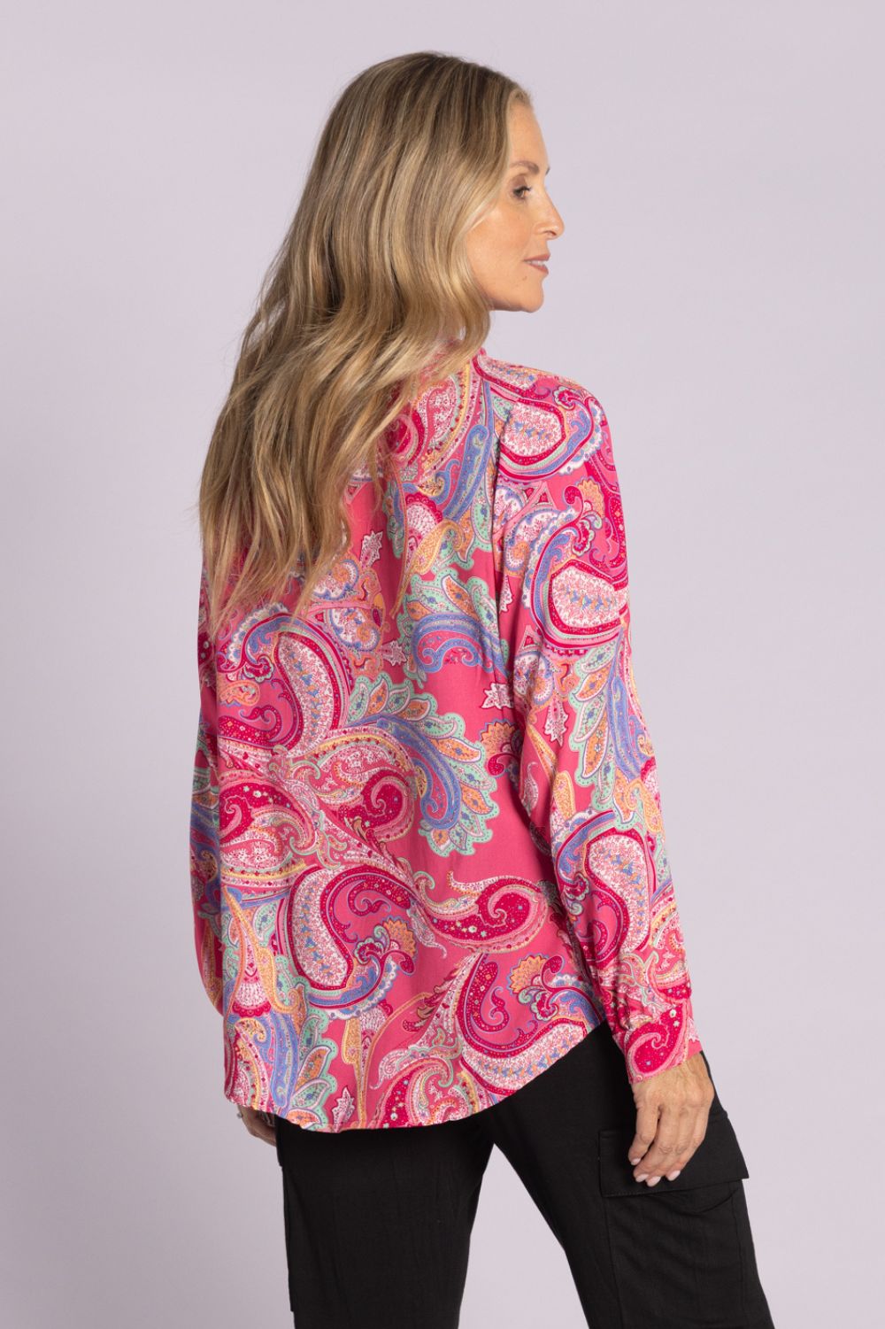 Silvermaple Collection - Ginevra Paisley Shirt | Pink - Shirt - Silvermaple Boutique 