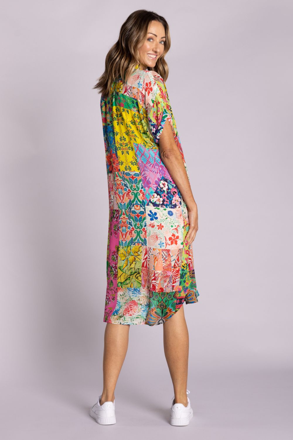 Silvermaple Collection - Grace Button Dress | Florascape - Dress - Silvermaple Boutique 