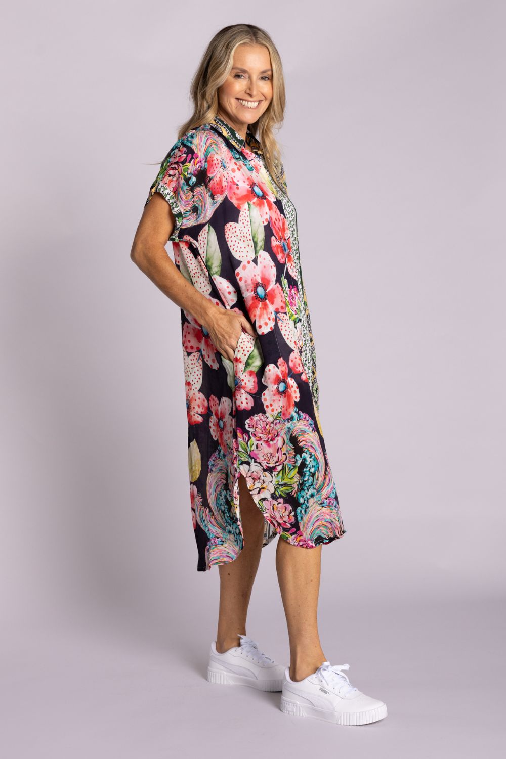 Silvermaple Collection - Grace Button Dress | Gilded Poppy - Dress - Silvermaple Boutique 