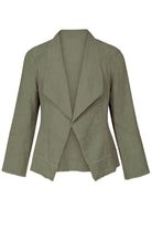 Silvermaple Collection - Hayley Edge to Edge Jacket | Olive - Jacket - Silvermaple Boutique 