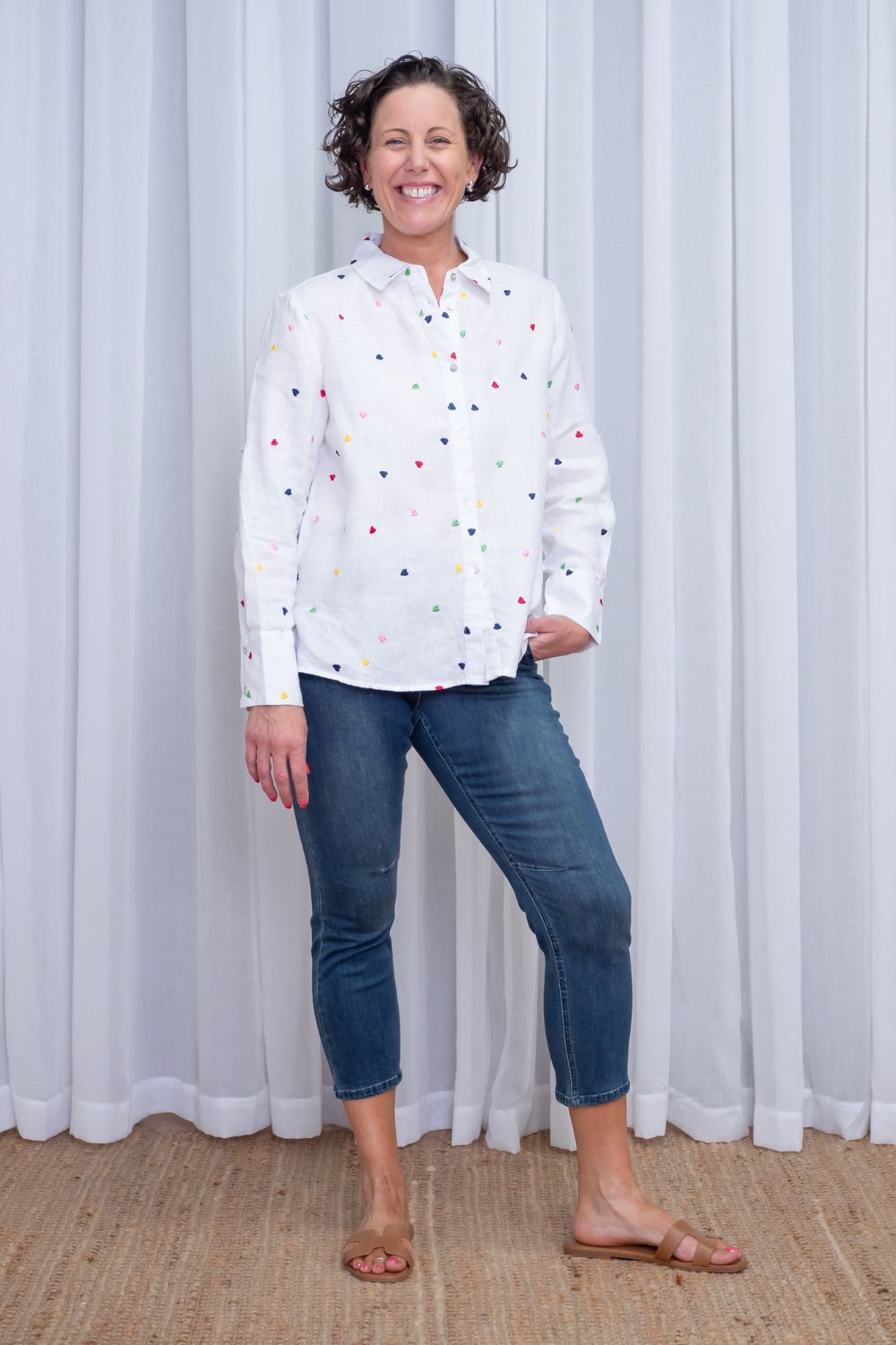 Silvermaple Collection - Henne Embroidered Shirt | White - Shirt - Silvermaple Boutique 