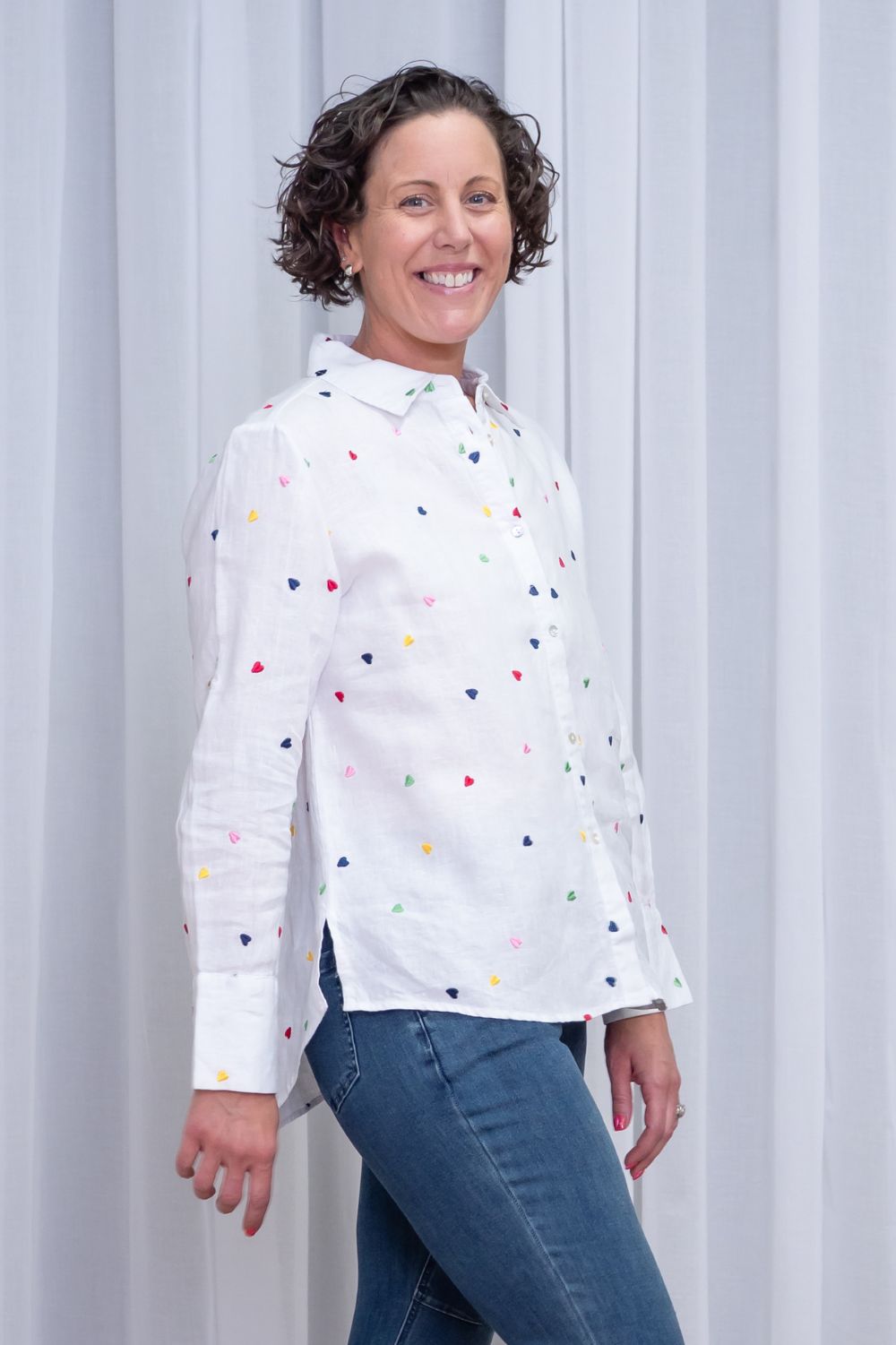 Silvermaple Collection - Henne Embroidered Shirt | White - Shirt - Silvermaple Boutique 
