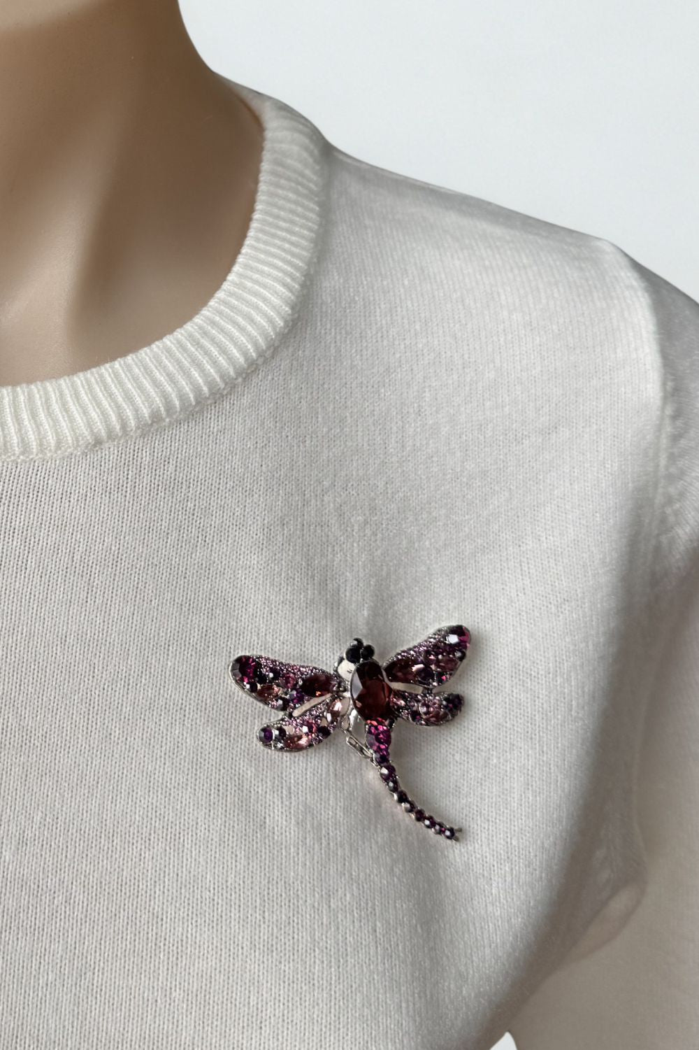 Silvermaple Collection - Jewelled Dragonfly Brooch - Jewellery - Silvermaple Boutique 