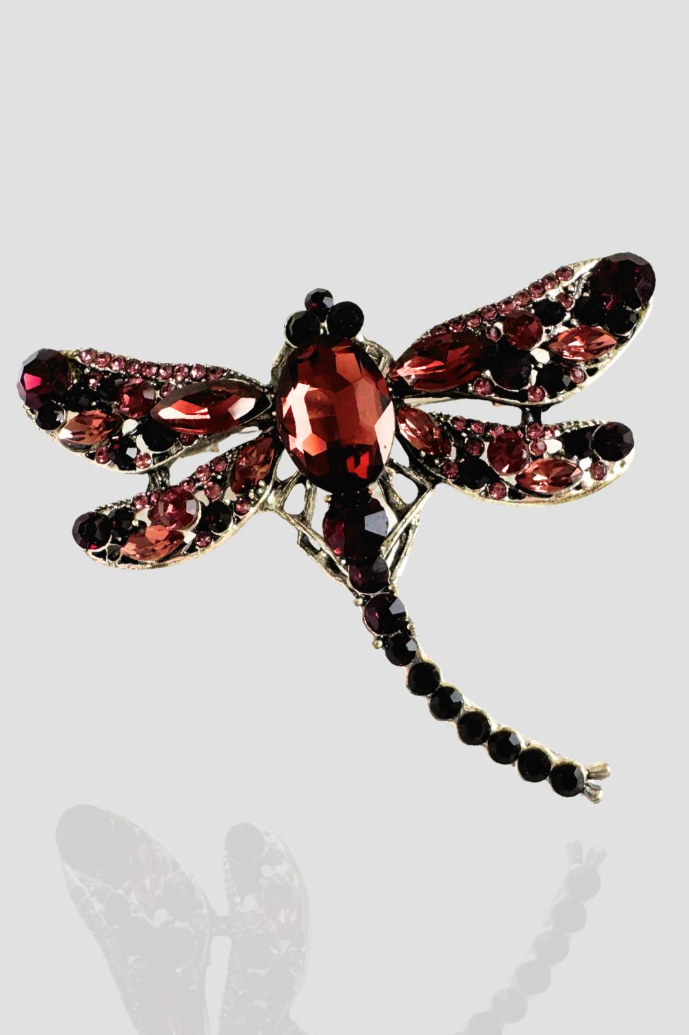 Silvermaple Collection - Jewelled Dragonfly Brooch - Jewellery - Silvermaple Boutique 