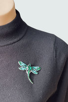 Silvermaple Collection - Jewelled Dragonfly Brooch - Jewellery - Silvermaple Boutique 