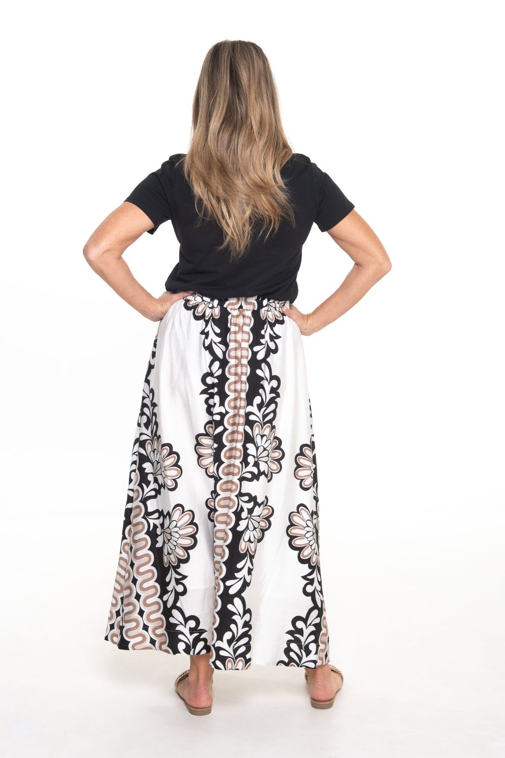Silvermaple Collection - Mara Maxi Skirt | Multi Beige - Skirt - Silvermaple Boutique 