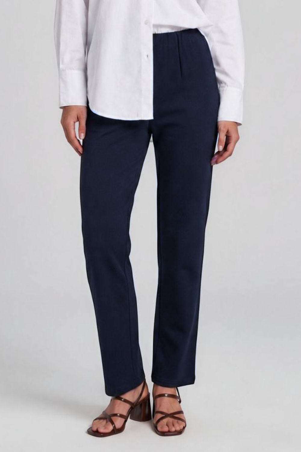 Silvermaple Collection - Maribel Work Ponti Pant | Navy - Pants - Silvermaple Boutique 