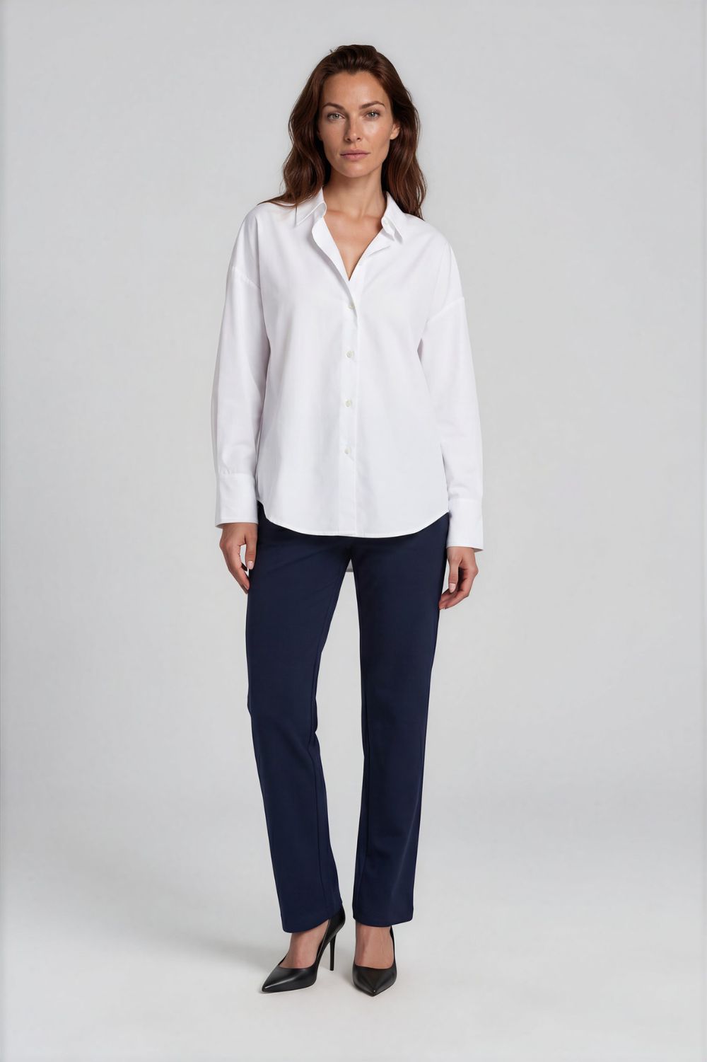 Silvermaple Collection - Maribel Work Ponti Pant | Navy - Pants - Silvermaple Boutique 
