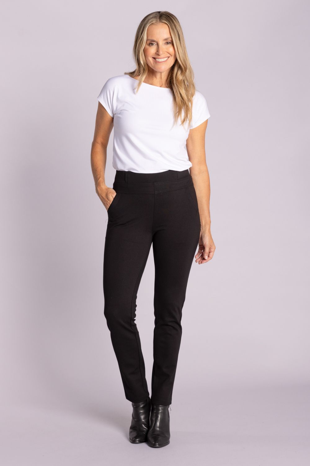 Silvermaple Collection - Naomi Ponti Pant | Black - Pants - Silvermaple Boutique 