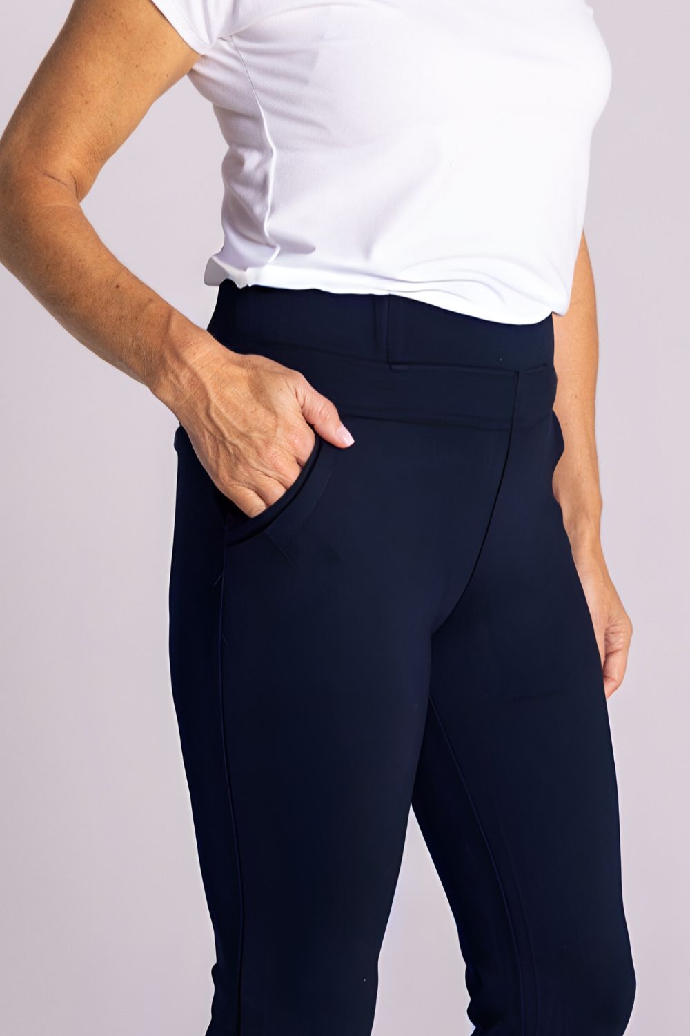 Silvermaple Collection - Naomi Ponti Pant | Navy - Pants - Silvermaple Boutique 