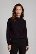 Silvermaple Collection - Paloma High Crew Pullover | Black - Pullover - Silvermaple Boutique 