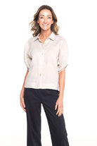Silvermaple Collection - Romy Linen Shirt | Natural - Shirt - Silvermaple Boutique 