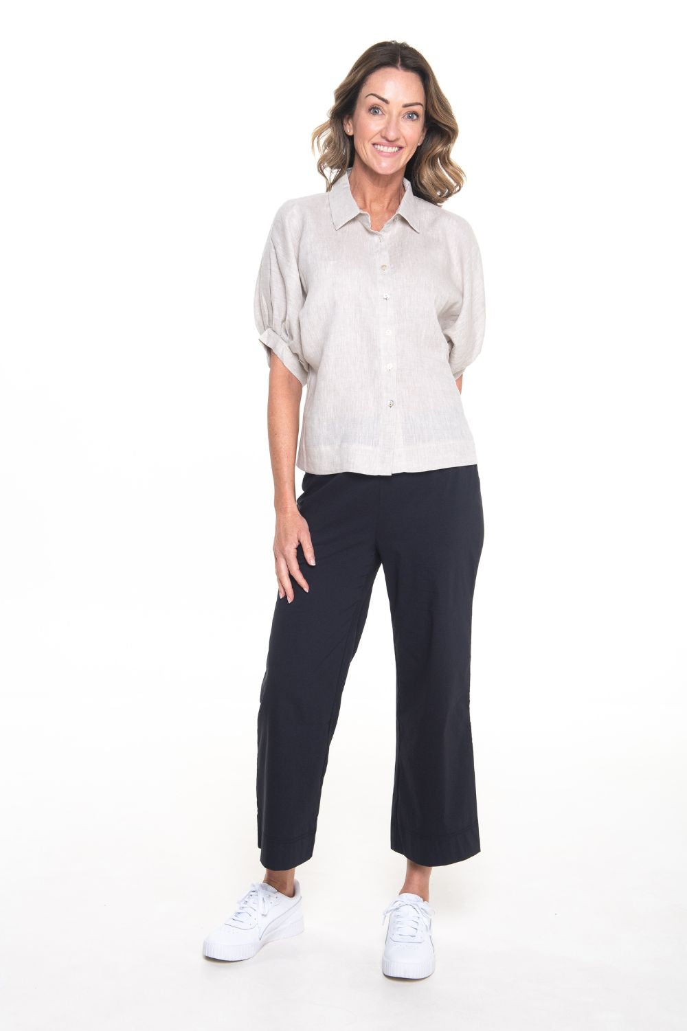 Silvermaple Collection - Romy Linen Shirt | Natural - Shirt - Silvermaple Boutique 