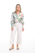 Silvermaple Collection - Rosie Floral Shirt | Sage Garden - Shirt - Silvermaple Boutique 
