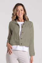 Silvermaple Collection - Samantha Fray Edge Jacket | Olive - Jacket - Silvermaple Boutique 
