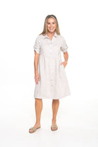 Silvermaple Collection - Sandy Button Dress | Natural - Dress - Silvermaple Boutique 