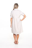 Silvermaple Collection - Sandy Button Dress | Natural - Dress - Silvermaple Boutique 