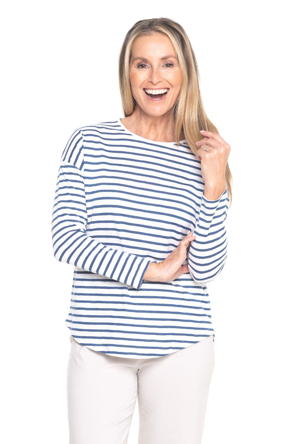 Silvermaple Collection - Stella Stripe Top | Navy/White - Top - Silvermaple Boutique 