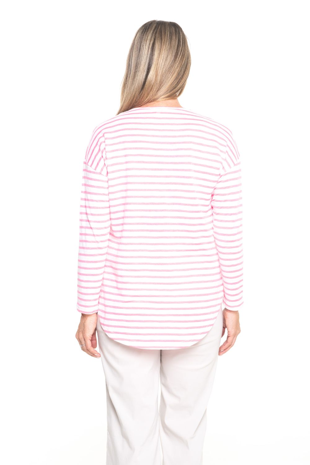 Silvermaple Collection - Stella Stripe Top | Pink/White - Top - Silvermaple Boutique 