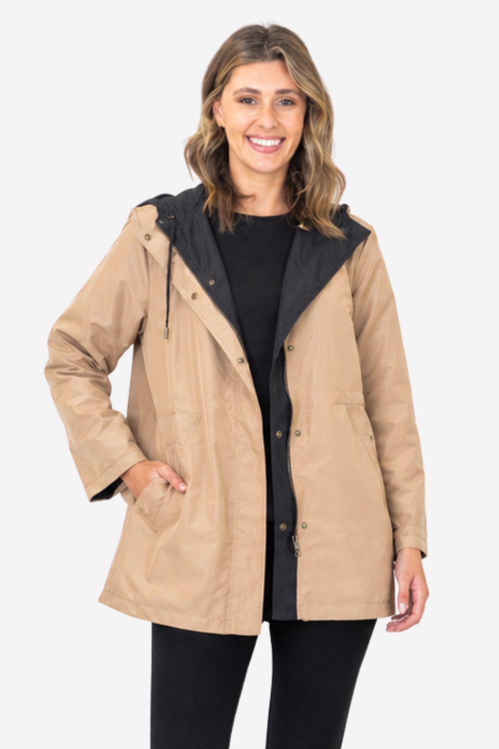 Silvermaple Collection - Summit Reversible Jacket | Black/Beige - Jacket - Silvermaple Boutique 