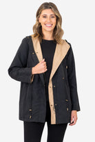 Silvermaple Collection - Summit Reversible Jacket | Black/Beige - Jacket - Silvermaple Boutique 
