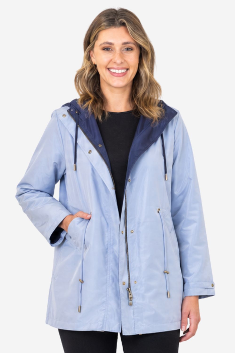 Silvermaple Collection - Summit Reversible Jacket | Navy/Pale Blue - Jacket - Silvermaple Boutique 